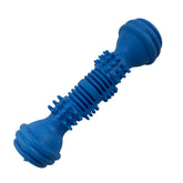 The Furr company dumbell teething rubber dog toy - Blue